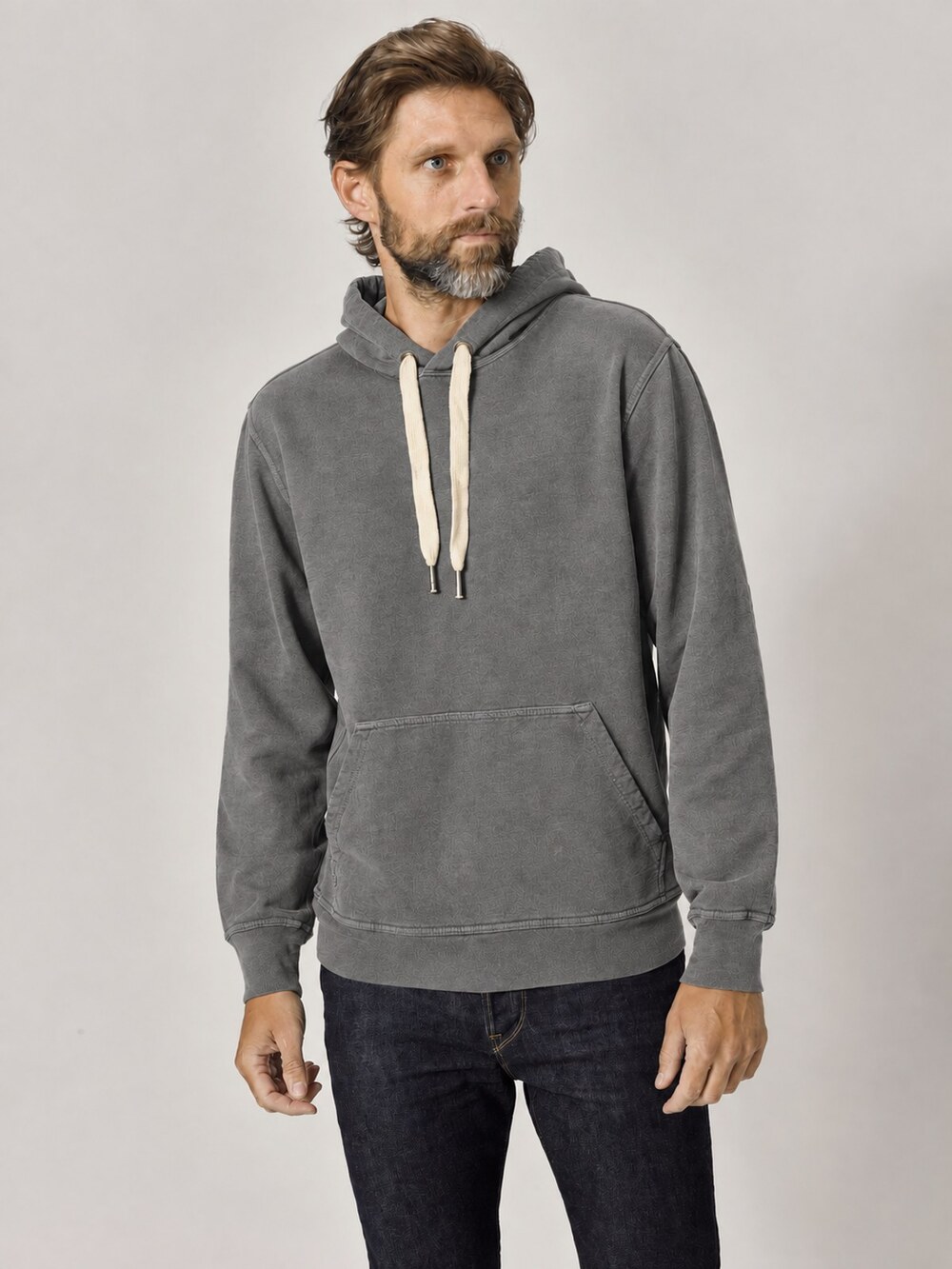 Buck Mason Brushed Loopback Hooded Sweatshirt Mens LARGE MSRP $98 NWT [DA6]
